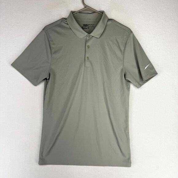 Nike Golf Standard Fit Dri-Fit Light Gray Polo Mens‎ Size S - Picture 1 of 11